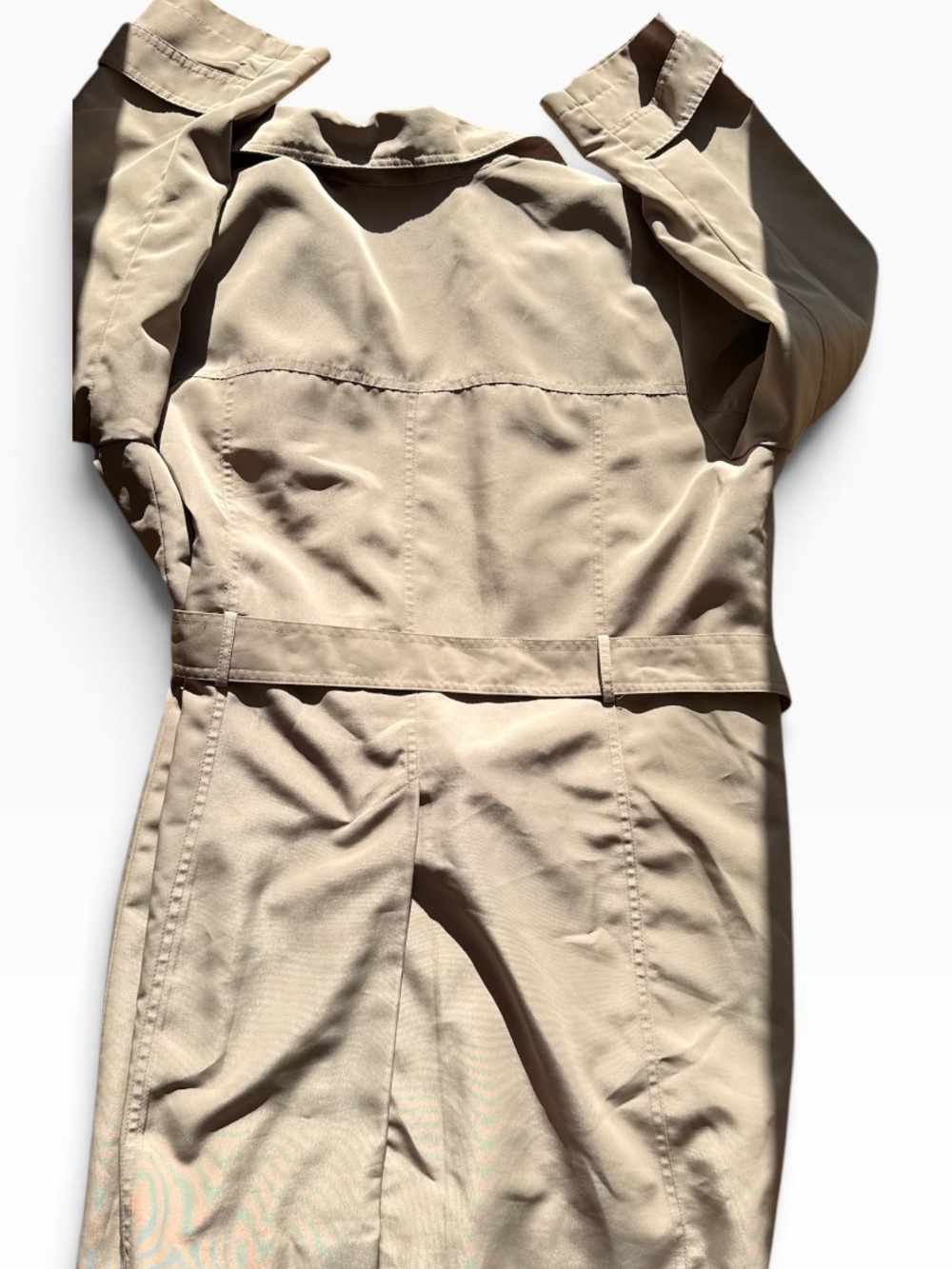 London Fog Women's Long Beige Trench Coated - Picture 9 of 9